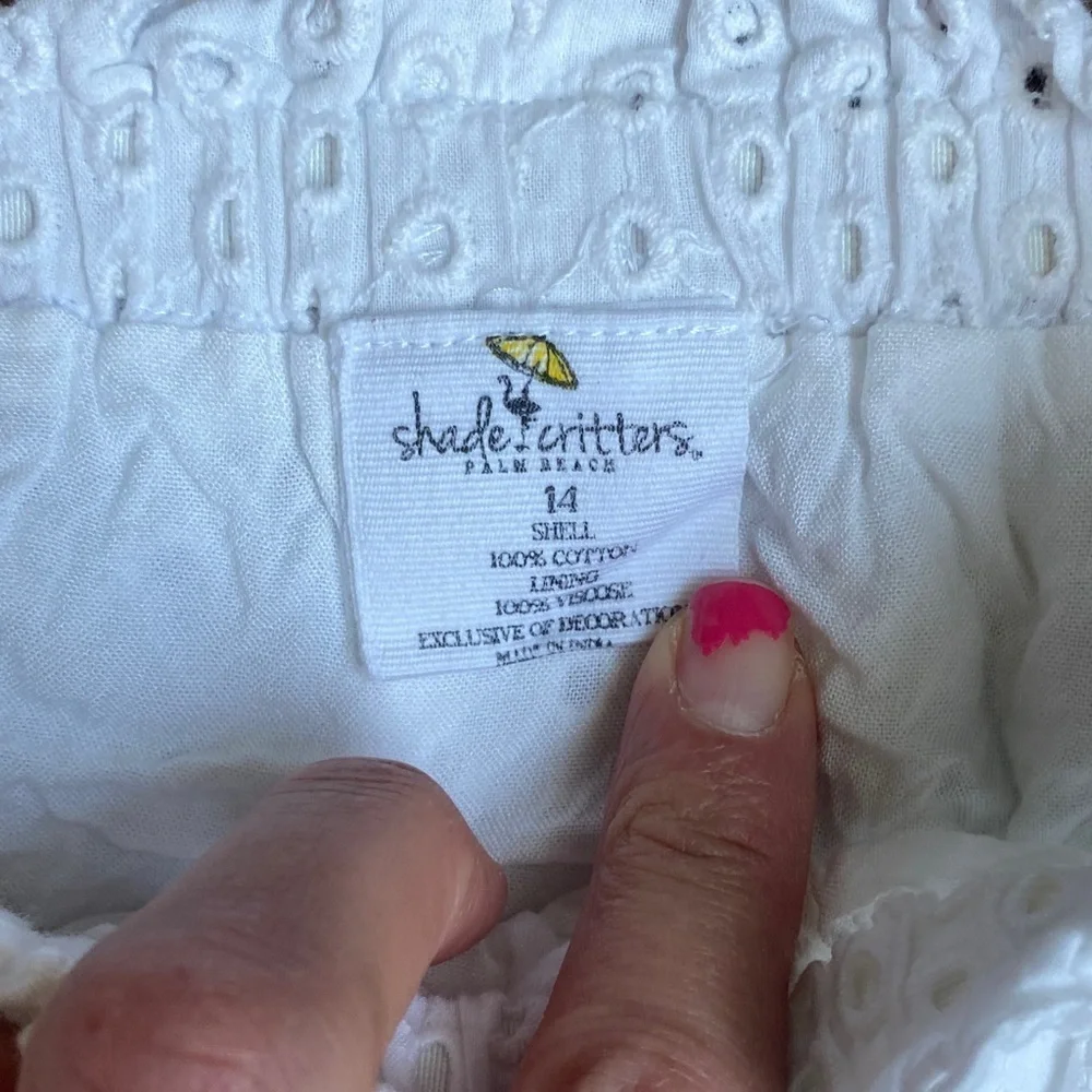 Adorable White Eyelet Skirt for Kids